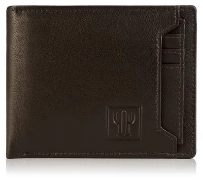Produktbild von Herren-RFID-Brieftasche aus braunem Leder Paolo Peruzzi T-78-BR