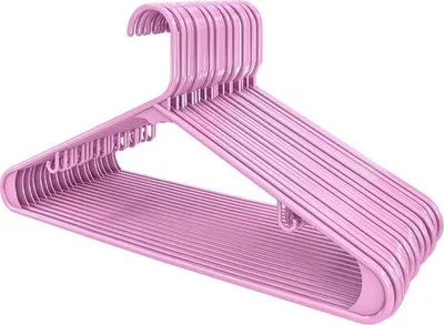 Produktbild von Famanu Kunststoffkleiderbügel Set mit 30 Stück – Rosa