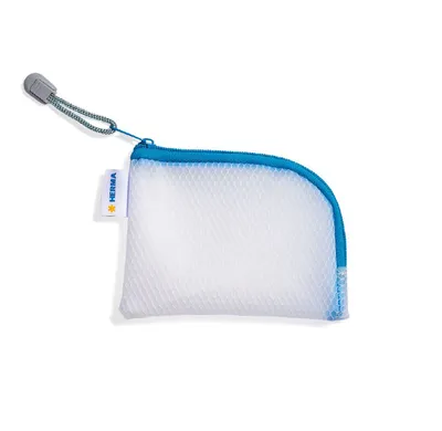 Image de HERMA 20247 Pochette universelle A7 bleue 14 x 10 cm, d'angle, avec fermeture à glissière