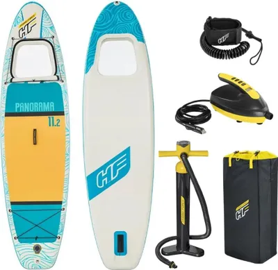 Produktbild von Bestway Sup Board - Hydro Force - Panorama Set und SUP Elektrische Luftpumpe 12V
