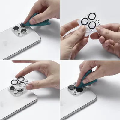 Produktbild von Hama Cam Protect, Apple, iPhone 15 Pro / 15 Pro Max, Bruchfest, Schlagfest, Schlagfest, Kratzresistent, Splitterfrei, Schockresistent, Transparent, 1 Stück(e)