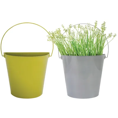 Produktbild von Esschert Design Wandeimer halbrund sortiert; BL004