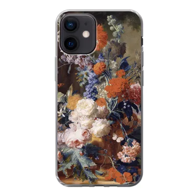 Produktbild von MuchoWow® Handyhülle Schutzhülle Hülle für iPhone 12 Stilleben mit Blumen - Malerei - Alte Meister Silikon Softcase Handy Hülle - Schutzhülle