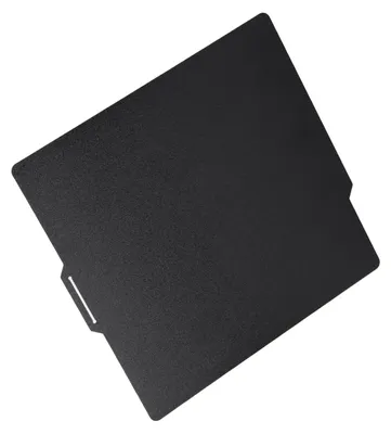 Image de Plaque PEI pour imprimante 3D, surface givrée, revêtement noir amovible et flexible, plaque d'acier pour plateau chauffant, compatible avec les modèles Bambu P1P, P1S et X1C