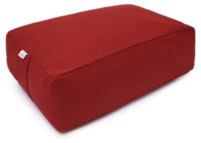 Produktbild von yogabox VIPASSANA Kissen XL - bordeaux 45 x 33 x 14 cm Buchweizenschalen