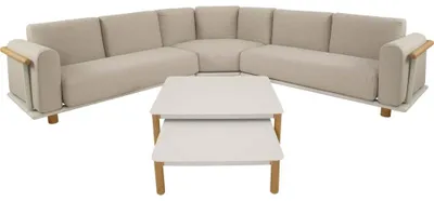 Produktbild von Lesli Living - Lounge-Sofa Mezio - Beige - 86x86x28cm