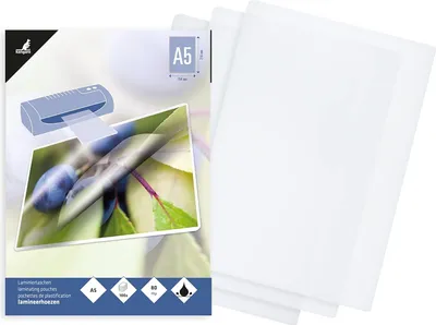 Produktbild von kangaro Laminierfolientasche DIN A5 glänzend 160 mic 100 Stück