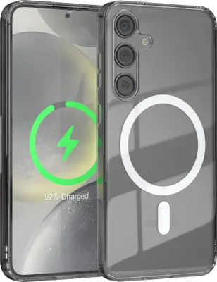 Produktbild von EAZY CASE Clear MagSafe Case für Samsung Galaxy S24 Plus, Qi-Charging, Silikon mit Kameraschutz, Bumper Case in Transparent