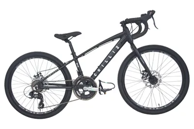 Produktbild von CHILLIZ Kinderrad Gravelbike 24 Zoll GL.10 schwarz-matt