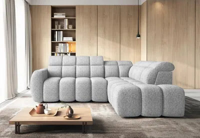 Obrázek produktu pro Designová rohová sedačka SAOIRSE - bílá, pravý roh