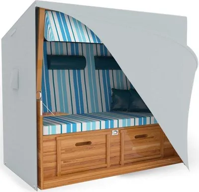 Image de Housse pour chaise longue, imperméable, résistante aux UV, tissu Oxford 600D, 155 x 90 x 160 cm, gris