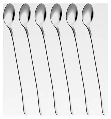 Produktbild von Eisteelöffel mit langem Griff, 22,9 cm, 6 Stück, 18/8 Edelstahl
