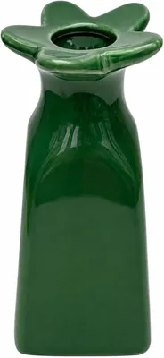 Imagen del producto de Jarrón de cerámica verde, de 11,5 cm de altura, para la cocina