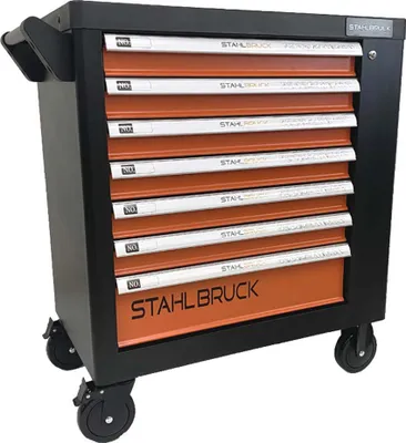 Produktbild von Werkstattwagen Stahlbruck WW 30 Classic, 7 Schubladen mit 250-tlg. Werkzeugset