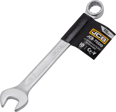 Obrázok produktu pre JCB | Kombinovaný kľúč 10MM, račňový kľúč, kombinovaný kľúč, otvorený kľúč, otvorený krúžkový kľúč, račňový kombinovaný kľúč