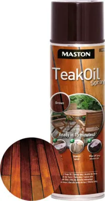 Produktbild von Sprühlack Teak Öl Maston braun 500 ml