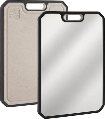 Zdjęcie produktu dla Deska do krojenia z bambusa – deska do krojenia – dwustronna – głębokie rowki na sok – zintegrowane wgłębienia na dłonie – 25×38×1,2 cm