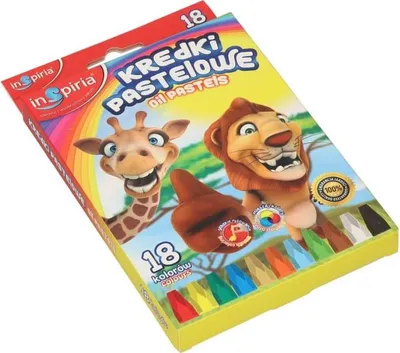 Zdjęcie produktu dla Kredki pastelowe 18 kolorów do rysowania i malowania