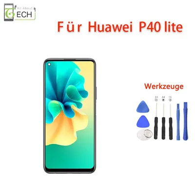 Produktbild von Für Huawei P40 Lite LCD Display mit Rahmen Touch Screen Bildschirm