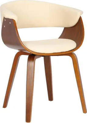 Produktbild von Moderner Esszimmerstuhl - Küchenstuhl - Hoher Sitzkomfort und elegantes Design | Farbe: Creme