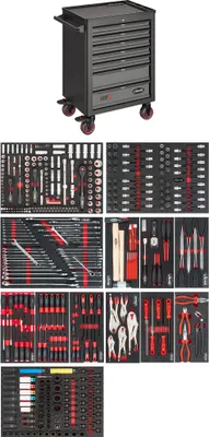 Produktbild von VIGOR Werkstattwagen Series L mit Sortiment V1901/442 442-teilig