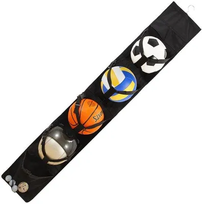 Produktbild von Azomor® Wandmontierte Ballhalterung für Basketball und Fußball mit stabiler Aufhängung