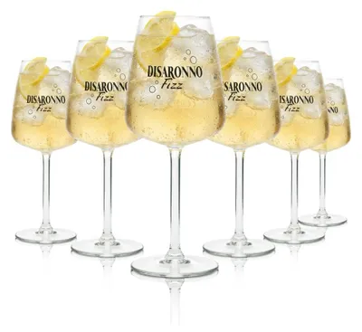 Produktbild von 6x Disaronno Amaretto Glas 0,3l Weinglas Fizz Aperitif Liquer Gläser Ballon Bar, KI-generiertes Bild