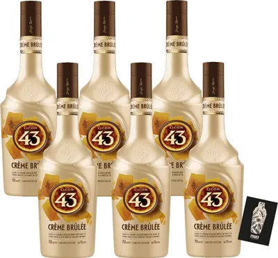 Produktbild von LICOR 43 6er Set CRÈME BRÛLÉE 6x 0,7 L (16% vol.) limited Edition- [Enthält Sulfite]