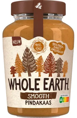 Produktbild von Whole Earth Smooth Pindakaas 600g – Cremiger, natürlicher Erdnussaufstrich, vegan & glutenfrei