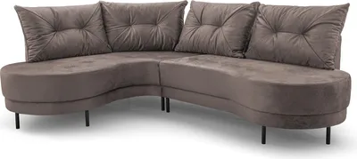 Obrázek produktu pro BETTSO Zaoblená rohová pohovka LUXOR 287 cm béžová levá