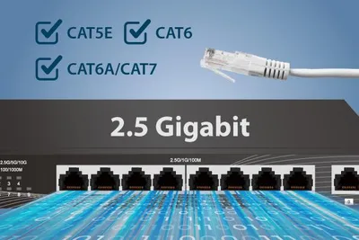 Produktbild von Edimax TGS-3109XT, Managed, 2.5G Ethernet (100/1000/2500), Desktop, Wandmontage