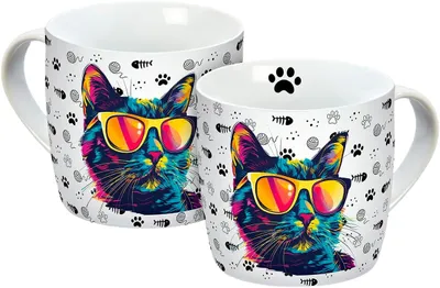 Produktbild von Tasse mit Katzenmotiv 300ml