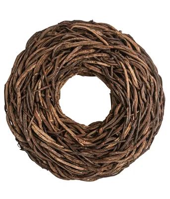 Produktbild von Dehner Dekokranz Crazyvine, handgefertigt, einseitig gebunden, Ø 65 cm, Höhe 23 cm, Naturmaterial, braun