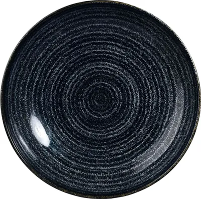 Produktbild von CHURCHILL Homespun Charcoal Black Teller tief, coup, ø: 182 mm