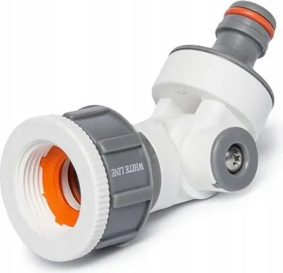 Produktbild von Bradas Gelenk-Hahnstück WHITE LINE 1 - 3/4" Innengewinde weiß / grau