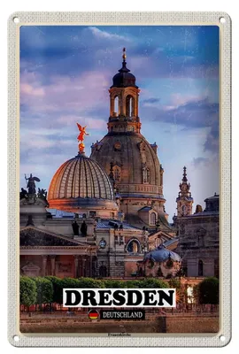 Produktbild von Blechschild Städte Dresden Deutschland Frauenkirche 20x30cm