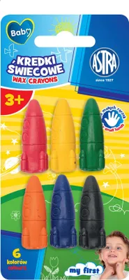 Produktbild von ASTRA BABY Wachsmalkreiden 6 Stü ck