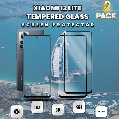 Produktbild von 2-Pack Xiaomi 12 Lite Displayschutzfolie - Gehärtetes Glas 9H - Super Qualität 3D