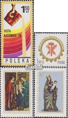 Produktbild von Briefmarken Polen 1976 Mi 2471,2472,2473-2474 (kompl.Ausg.) gestempelt Großgießerei Kattowitz