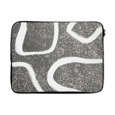 Produktbild von MuchoWow® Laptop Hülle 17 Zoll Laptoptasche Abstrakt - Minimalismus - Design - Zipper - Schutzabdeckung
