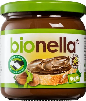 Produktbild von Rapunzel bionella Nussnougat-Creme vegan (400g)