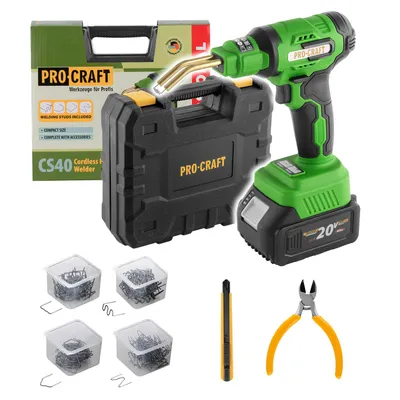 Produktbild von Procraft CS40-bb Akku Kunststoffschweißgerät 20 V 600 °C 0,7 - 1,1 A + Koffer - ohne Akku, ohne Ladegerät