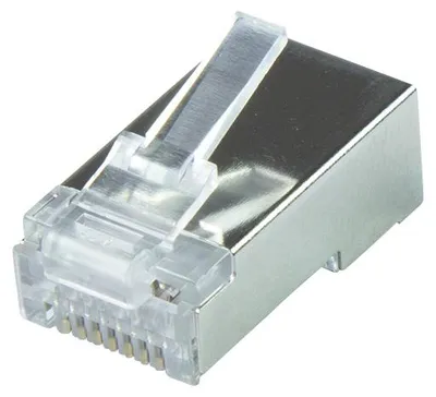 Produktbild von LogiLink MP0070, RJ-45, Silber, Cat6a, S/UTP (STP), Gold, 6,5 mm