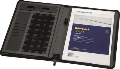Produktbild von Soennecken Schreibmappe 5162 A4 grau