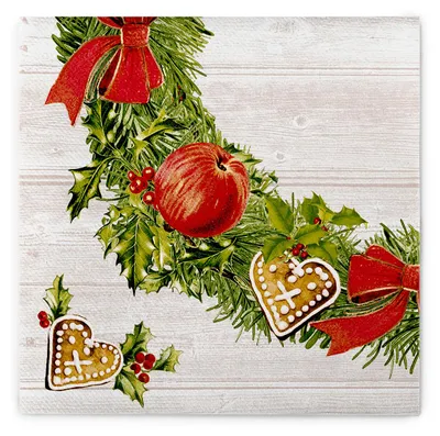 Produktbild von MANK Serviette Advent aus Linclass® Airlaid, 40 x 40 cm, 1/4 Falz, 50 Stück