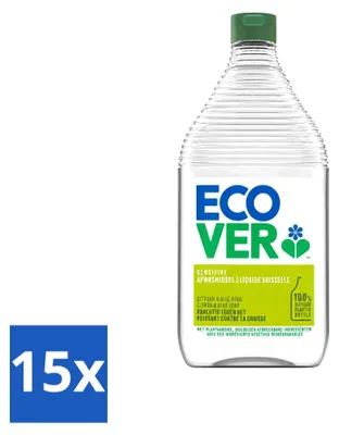 Produktbild von 15 x Ecover Spülmittel Zitrone & Aloe Vera - 950 ml - Vorteilspackung - 15 Stücke