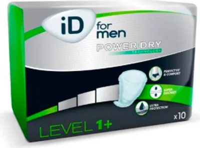 Zdjęcie produktu dla Id Expert Men Level 1 Plus ochrona przed nietrzymaniem moczu 10U