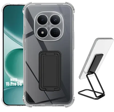 Image de Coque Support pour Xiaomi Redmi Note 15 Pro 5G, Protection Silicone Antichoc Anti-Rayures