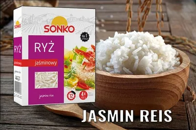 Produktbild von Sonko Jasminreis mit zartem Aroma 4 x 100 g