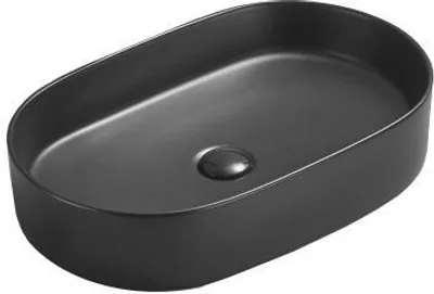 Produktbild von Mexen Celia Aufsatzwaschbecken 60 x 38 cm, schwarz matt - 22206085